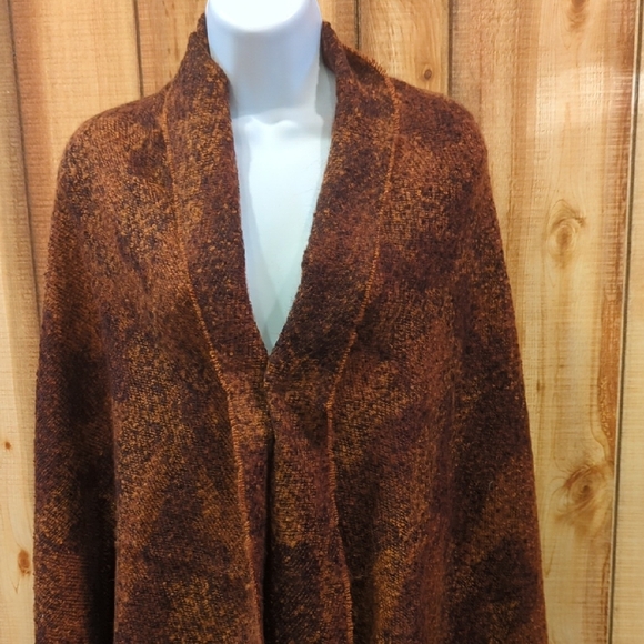 Modcloth Rust Brown Blanket Scarf Shawl NWT - Picture 2 of 5